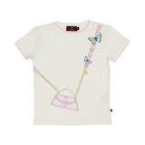 طقم تي شيرت وبنطلون أرجواني للفتيات من Aigner Kids
