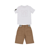 Aigner Kids Boys Iconic Logo T-Shirt & Cargo Bermuda Set