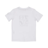 Aigner Kids Boy's White & Beige Graphic Grid Logo T-Shirt & Bermuda Set