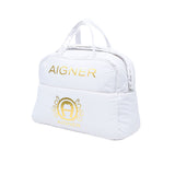 Aigner Kids New Born White Changing Bag, One Size Basic