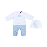 Aigner Kids New Born Boy's Blue Sleepsuit Set