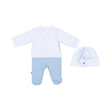 Aigner Kids New Born Boy's Blue Sleepsuit Set