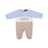 Aigner Kids New Born Boy's Blue Sleepsuit Set