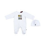 Aigner Kids New Born Boy's White Sleepsuit Set