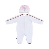 Aigner Kids New Born Girl's Pink & White Sleepsuit Set