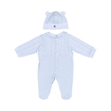 Aigner Kids New Born Boy's Blue Set Sleepsuit