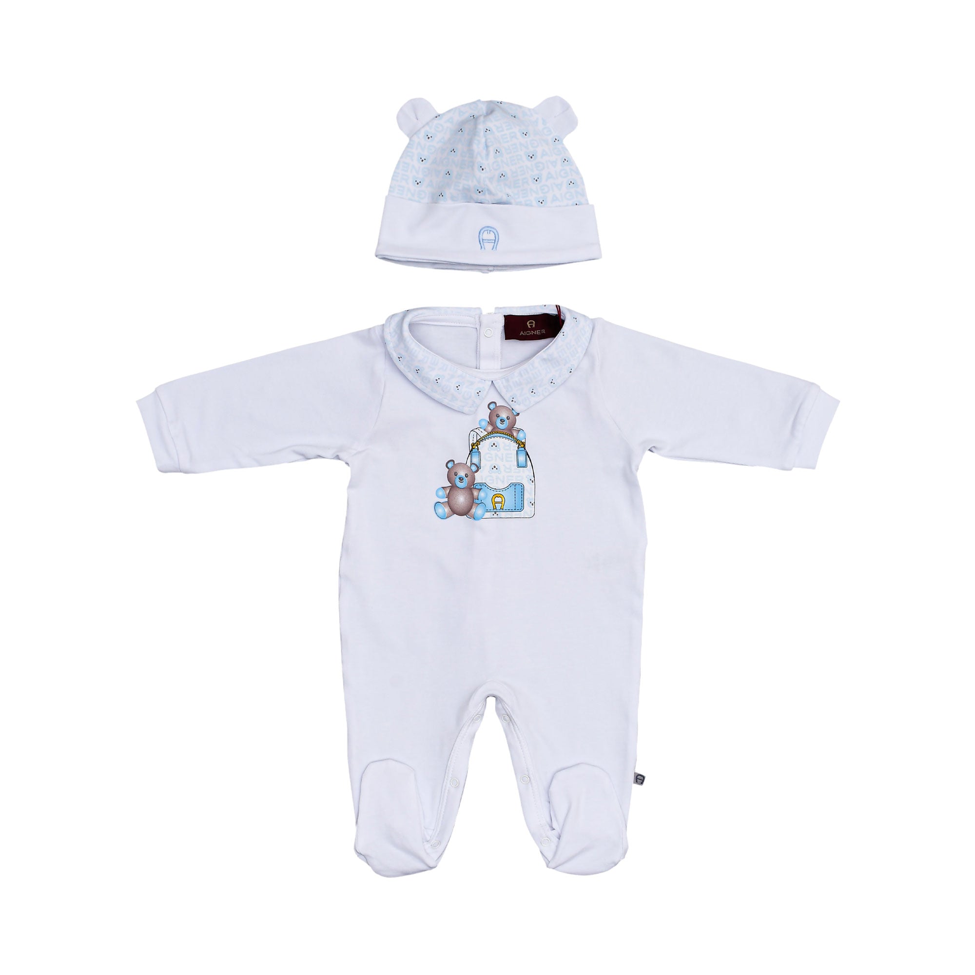 Aigner Kids New Born Blue Sleepsuit Set | GCC | New Born | New Born Babysuits | New Born Boy (0M - 9M) | New Born Boy Babysuits | Set Sleepsuit | Set Sleepsuit & Hat | Sleepsuit Set Aigner Kids New Born Blue Sleepsuit Set | GCC | New Born | New Born Babysuits | New Born Boy (0M - 9M) | New Born Boy Babysuits | Set Sleepsuit | Set Sleepsuit & Hat | Sleepsuit Set
