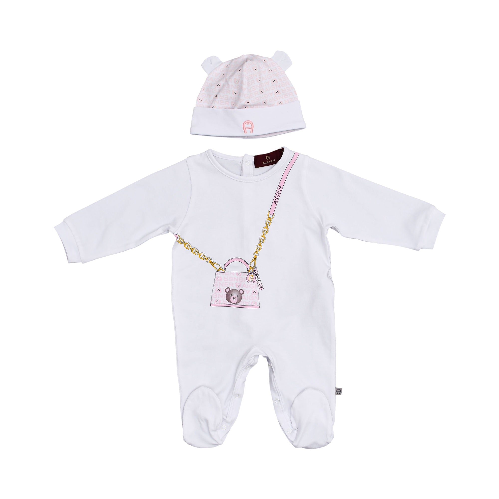 Aigner Kids New Born Girl's Sleepsuit Set | GCC | New Born | New Born Babysuits | New Born Girl (0M - 9M) | New Born Girl Babysuits | New Born Girl Sleepwear | Set Sleepsuit | Set Sleepsuit & Hat | Sleepsuit Set Aigner Kids New Born Girl's Sleepsuit Set | GCC | New Born | New Born Babysuits | New Born Girl (0M - 9M) | New Born Girl Babysuits | New Born Girl Sleepwear | Set Sleepsuit | Set Sleepsuit & Hat | Sleepsuit Set