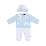 Aigner Kids New Born Boy's Set of Sleepsuit & Hat