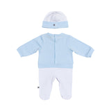 Aigner Kids New Born Boy's Set of Sleepsuit & Hat