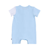Aigner Kids New Born Boy's Blue Romper