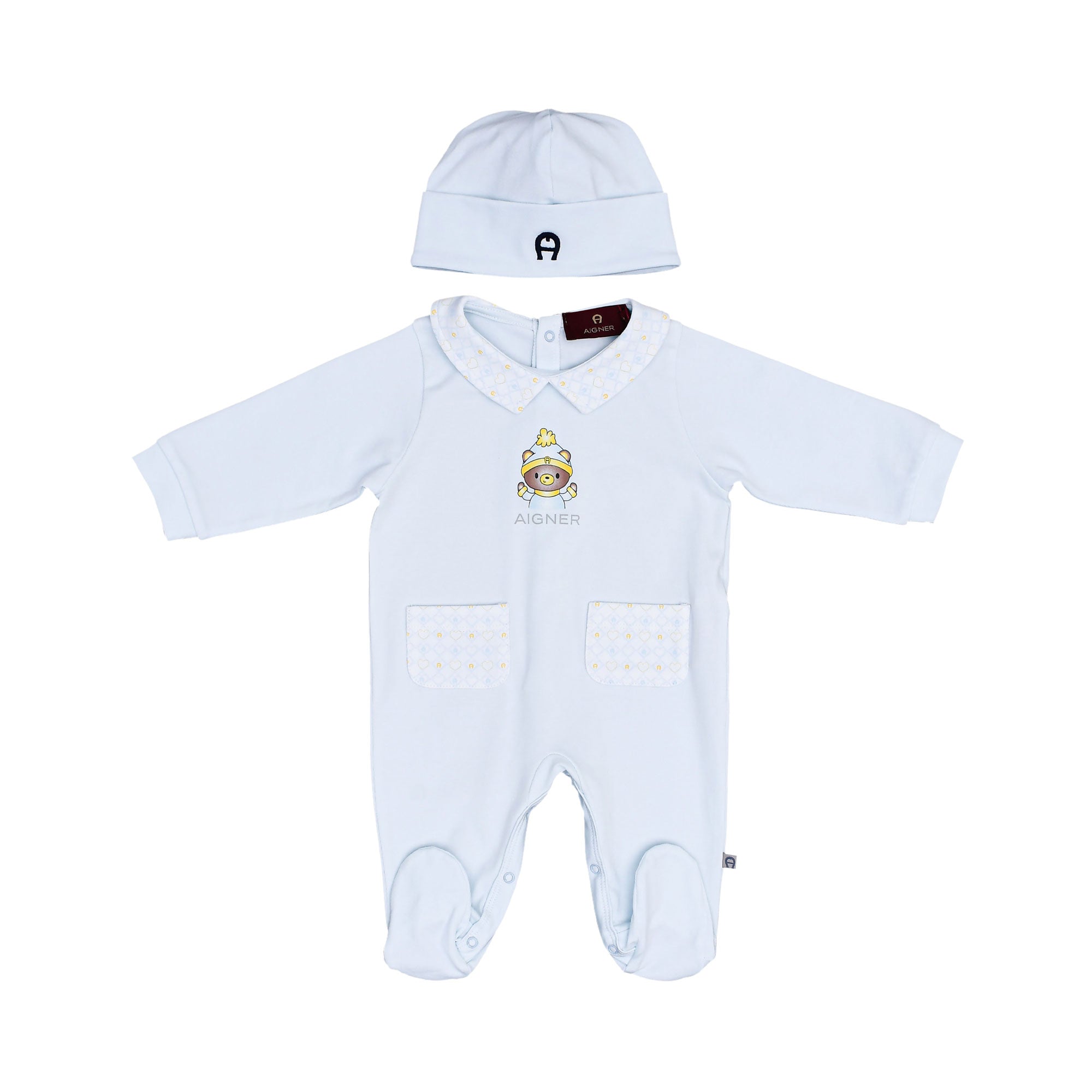 Aigner Kids New Born Sleepsuit Set | GCC | New Born | New Born Babysuits | New Born Boy (0M - 9M) | New Born Boy Babysuits | New Born Girl (0M - 9M) | New Born Girl Babysuits | New Born Girl Sleepwear | Set Sleepsuit | Set Sleepsuit & Hat Aigner Kids New Born Sleepsuit Set | GCC | New Born | New Born Babysuits | New Born Boy (0M - 9M) | New Born Boy Babysuits | New Born Girl (0M - 9M) | New Born Girl Babysuits | New Born Girl Sleepwear | Set Sleepsuit | Set Sleepsuit & Hat