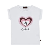 Aigner Kids Girl's White T-Shirt