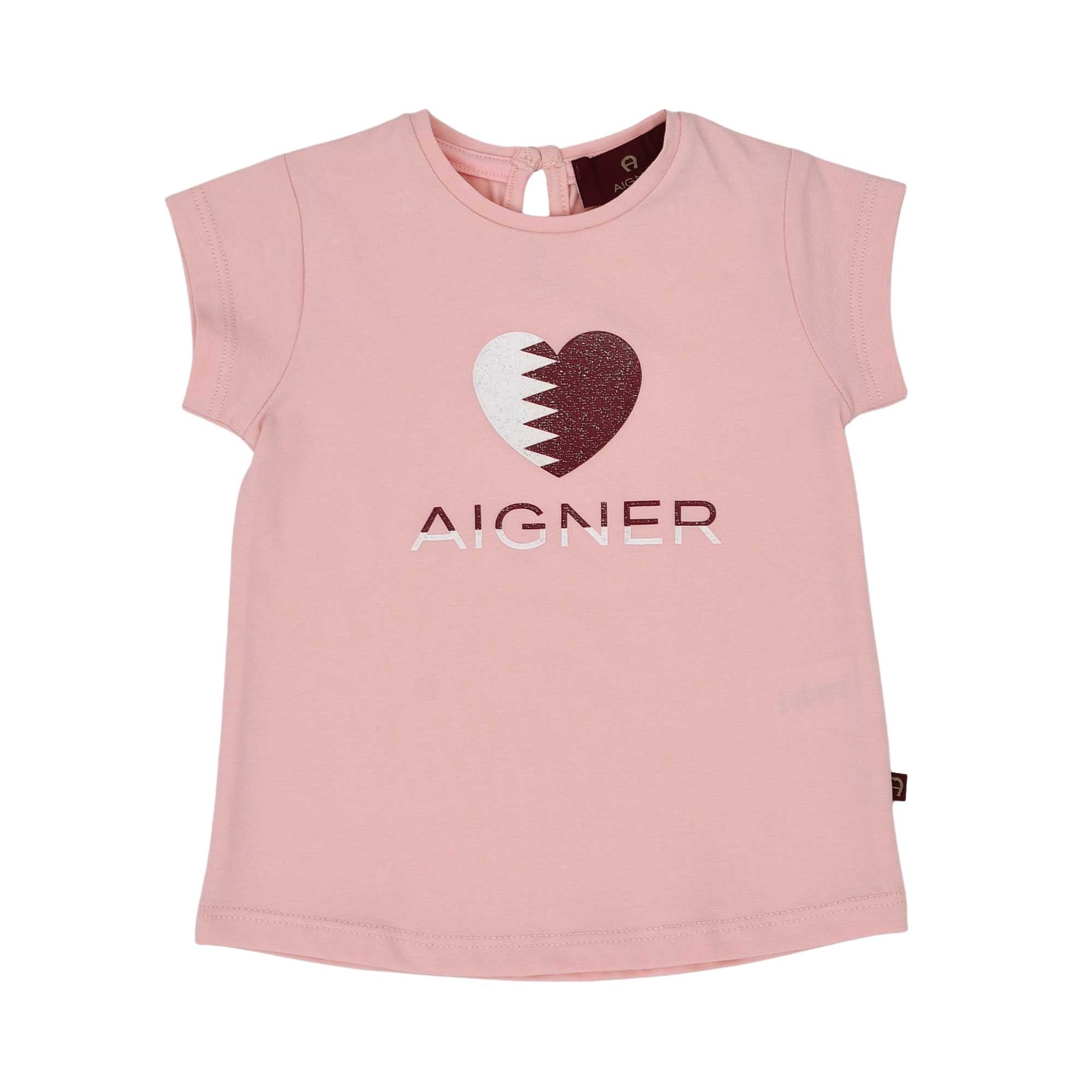 Aigner Kids Baby Girl's Pink T-Shirt with Flag Heart Print | Baby | Baby Collection | Baby Girl (9M - 36M) | Baby Girl Tops | Baby Tops | Top | Tops Aigner Kids Baby Girl's Pink T-Shirt with Flag Heart Print | Baby | Baby Collection | Baby Girl (9M - 36M) | Baby Girl Tops | Baby Tops | Top | Tops