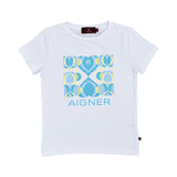Aigner Kids Boy's White T-Shirt