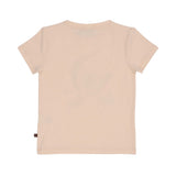 Back view of the AIGNER Kids peach cotton t-shirt, showing the clean finish and simple short-sleeve silhouette.
