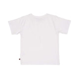Back view of the AIGNER Kids white cotton t-shirt, showcasing the clean finish and comfortable short-sleeve design.