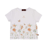 Aigner Kids Girl's Floral Garden T-Shirt & Sage Green Trousers Set