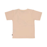 Back view of the AIGNER Kids peach cotton t-shirt, showing the clean finish and simple short-sleeve silhouette.