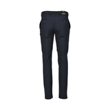 Alberto Men's Luxury Seersucker Navy Trouser