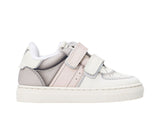 Emporio Armani Kids Girl's Leather Sneaker with Logo