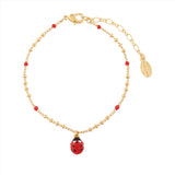 Les Nereides  Ladybug Charm Bracelet