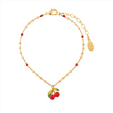 Les Nereides Cherry Charm Bracelet