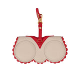 Any Di Women's Sunglass Cover Calendula Scallop Cream & Red