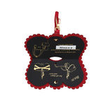 Any Di Women's Sunglass Cover Calendula Scallop Cream & Red
