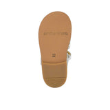 Andanines Kids Girls Silver Woven Strap Sandal