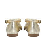 Andanines Kids Girls Gold Embellished Ballerina Flats