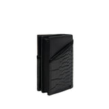 Any Di Mini Wallet Croco Black