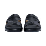 Antonio Men’s Genuine Leather Arabic Sandals with Metal Logo