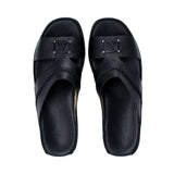 Antonio Men’s Genuine Leather Arabic Sandals with Metal Logo