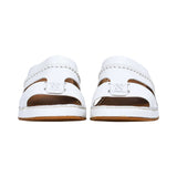 Antonio Men’s Genuine Leather Arabic Sandals with Metal Logo