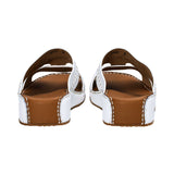 Antonio Men’s Genuine Leather Arabic Sandals with Metal Logo