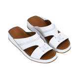 Antonio Men’s Genuine Leather Arabic Sandals with Metal Logo
