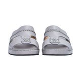 Antonio Men’s Genuine Leather Arabic Sandals with Metal Logo