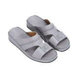 Antonio Men’s Genuine Leather Arabic Sandals with Metal Logo