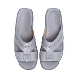 Antonio Men’s Genuine Leather Arabic Sandals with Metal Logo