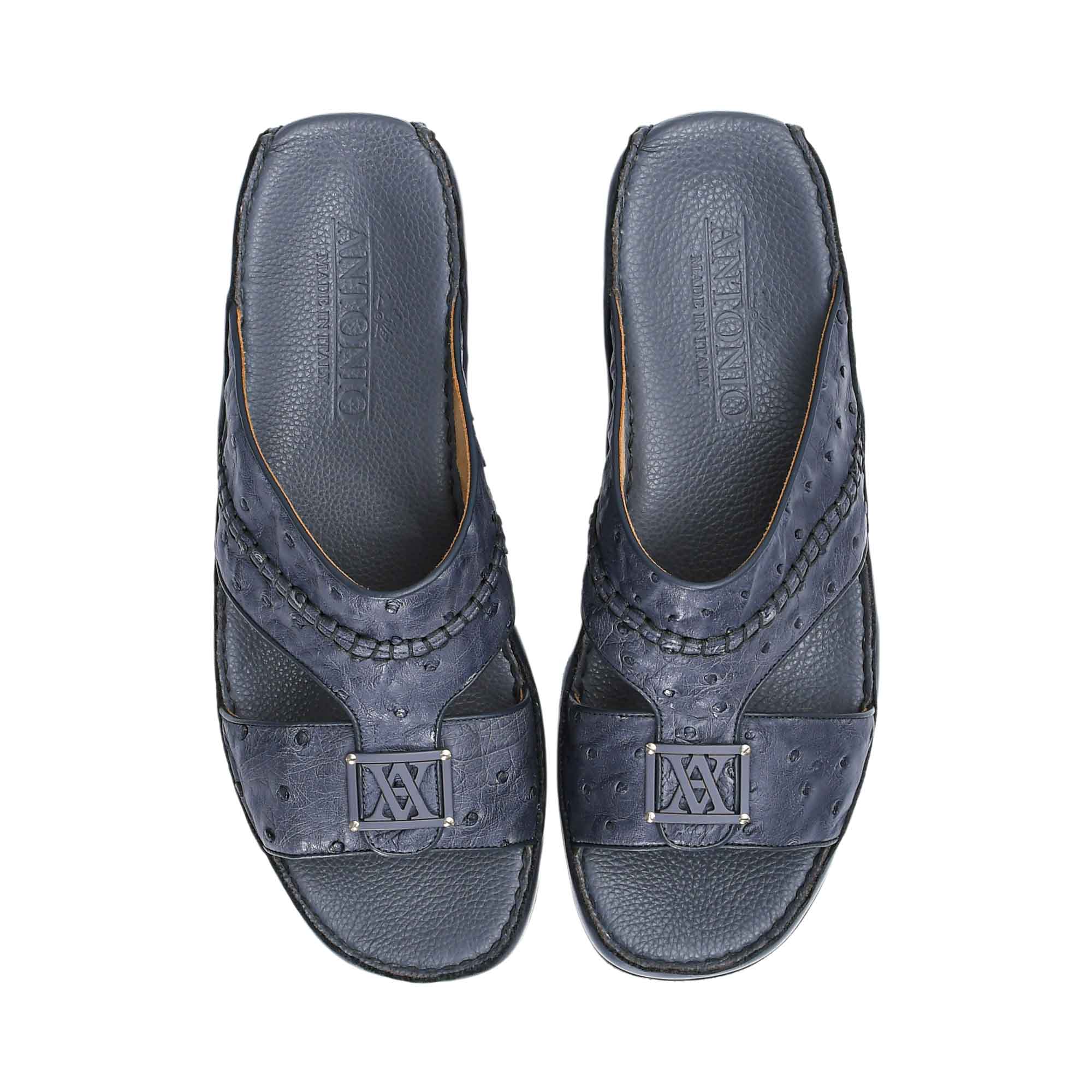 Antonio Men's Ostrich Leather Arabic Sandal | All Shoes | GCC | Men | Men All Shoes Shoes | Mens | Traditional Footwear Antonio Men's Ostrich Leather Arabic Sandal | All Shoes | GCC | Men | Men All Shoes Shoes | Mens | Traditional Footwear