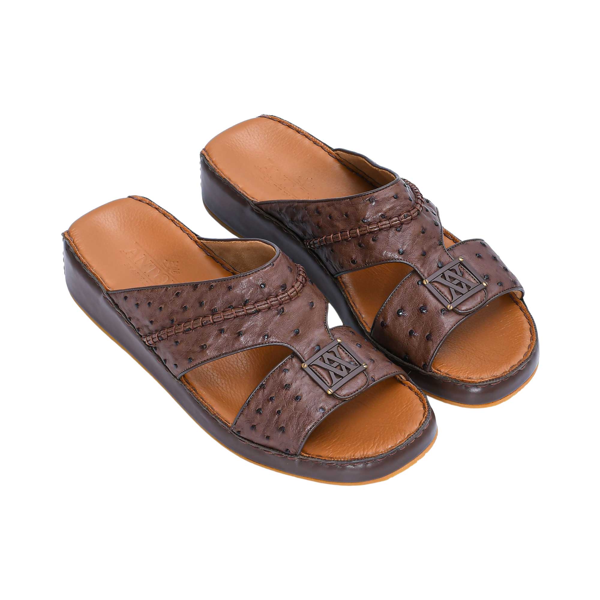 Antonio Men's Ostrich Leather Arabic Sandal | All Shoes | GCC | Men | Men All Shoes Shoes | Mens | Traditional Footwear Antonio Men's Ostrich Leather Arabic Sandal | All Shoes | GCC | Men | Men All Shoes Shoes | Mens | Traditional Footwear