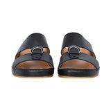 Antonio Men's Genuine Leather Arabic Sandals with Metal Buckle
