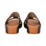Antonio Men's Genuine Leather Arabic Sandals with Metal Buckle