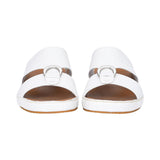 Antonio Men's Genuine Leather Arabic Sandals with Metal Buckle