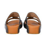 Antonio Men's Genuine Leather Arabic Sandals with Metal Buckle