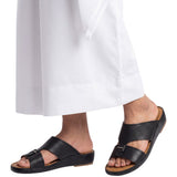 Antonio Men's Hand Made Grained Leather Arabic Sandals