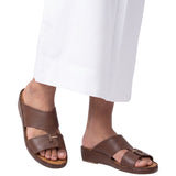 Antonio Men's Hand Made Grained Leather Arabic Sandals