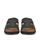 Antonio Men's  Hand Made and Python-Print Leather Arabic Sandals