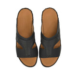 Antonio Men's  Hand Made and Python-Print Leather Arabic Sandals